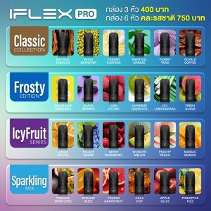 IFLEX PRO กล่อง 6 หัว รวมรส
